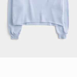 Hollister Light Blue Off-the-Shoulder Sweater